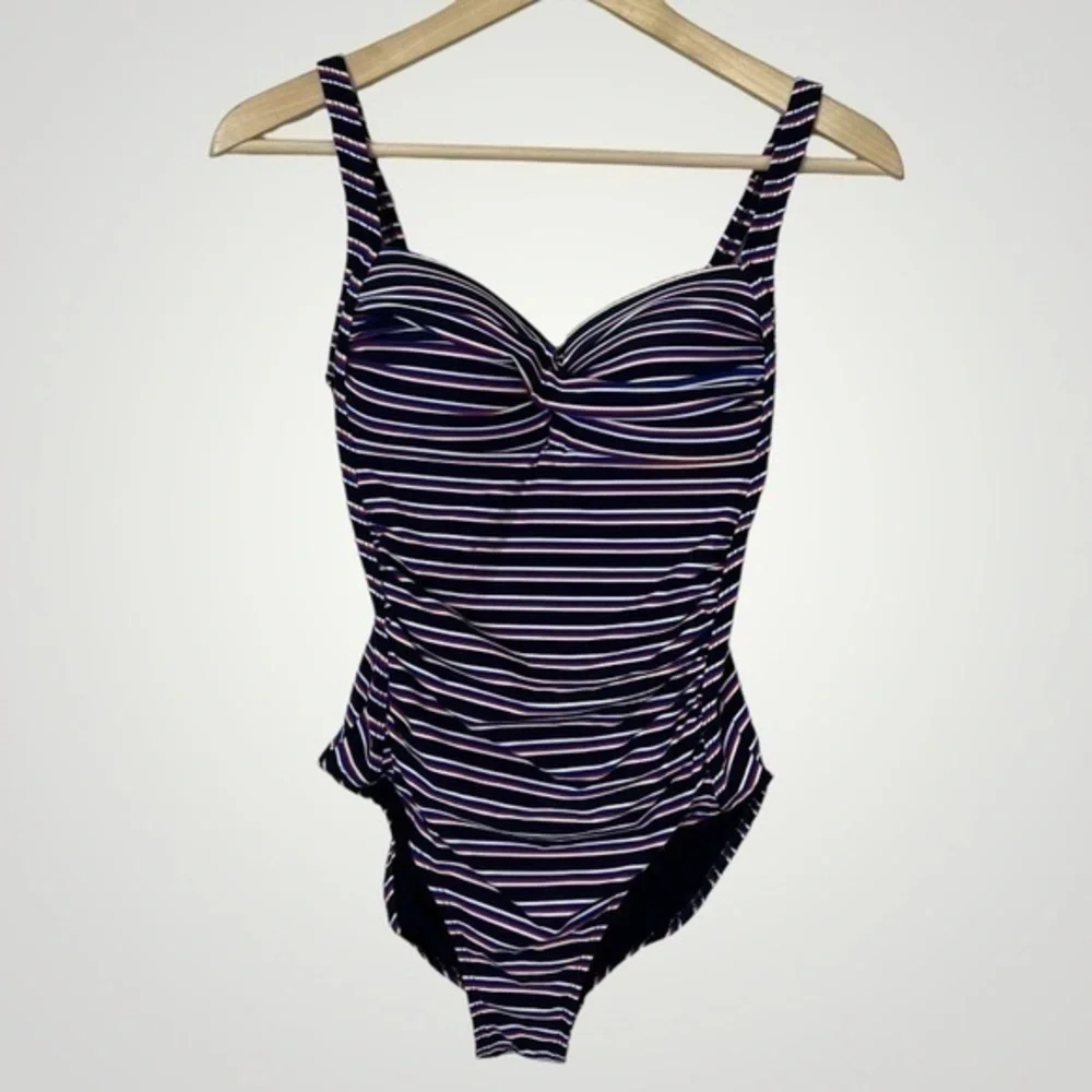 Niptuck Swim Joanne Twist Front Design Tummy Control One Piece Swimsuit